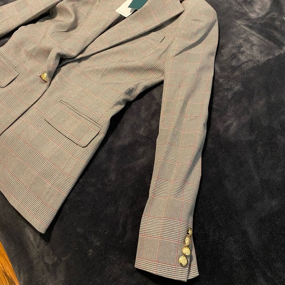 NWOT Ralph Lauren Red & Black Plaid Blazer - Picture 11 of 11